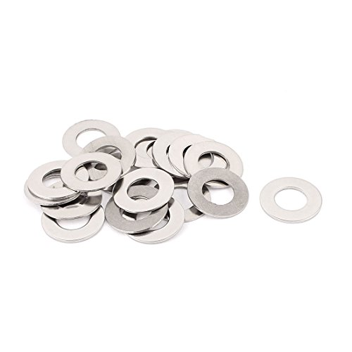 Uxcell 20pcs 304 Stainless Steel M12 Thin Flat Washers Silver Tone