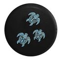 Family Of Sea Turtles Water Pattern Jeep Rv Spare Tire Cover Black 31 In 