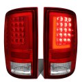 Dna Motoring Tl-dram09-led-3d-ch-rd Led 3d Tail Light Assembly Driver Passenger Side For 09-17 Dodge Ram 1500 2500 3500 