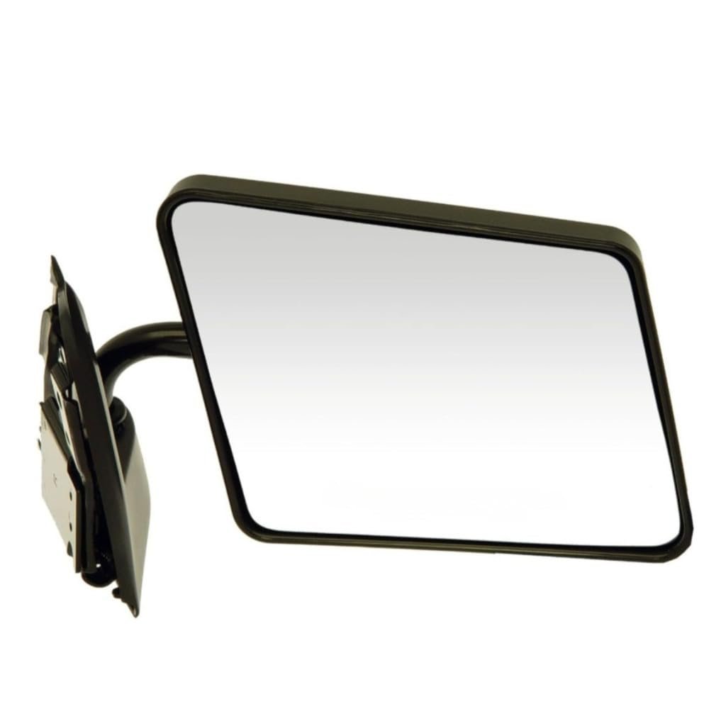 Passenger Side View Mirror For Gmc S15 1990 Black Plastic Housing Manual Adjustment Convex Clear Glass 15642572