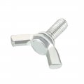 Uxcell Wingbolt Butterfly Wing Thumb Hand Screws Bolts M5x12mm 0 8mm Pitch Carbon Steel 10pcs