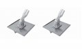 Kraft Tool Co Cc030 10 In X Stainless Steel Walking Seamer Groover With 1 2 Radius And Threaded Handle Socket 2-pack 
