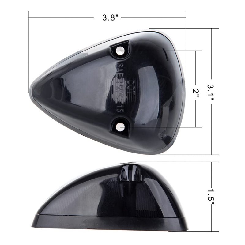 5pcs Smoke Cab Marker Lights Led Roof Running Light Lens Assembly For 1994 1995 1996 1997 1998 Dodge Ram 1500 2500 3500 Top