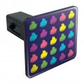 Rainbow Peeps Pattern Tow Trailer Hitch Cover Plug Insert