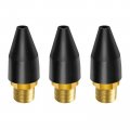 3 Pcs Rubber Air Tool Nozzle Tips For Blow Guns 1 8 In Npt Male Thread Gun Compressor Accessories Black 