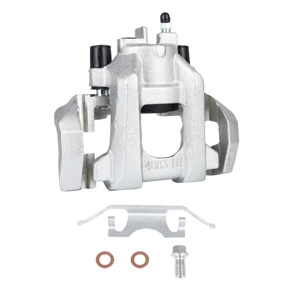 Rear Left 18b5300 Brake Calipers Set Silver 1pc For Dodge Durango 2011-2018 Jeep Grand Cherokee