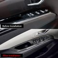 Yofamo For Tucson 2022 2023 Window Switch Button Shift Panel Trim Cover Sticker Abs Carbon Fiber Grain Decor Hyundai Interior