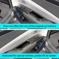 Yofamo For Tucson 2022 2023 Window Switch Button Shift Panel Trim Cover Sticker Abs Carbon Fiber Grain Decor Hyundai Interior