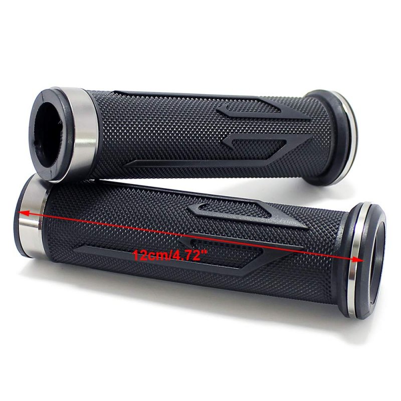 Universal Motorcycle Arrow Rubber Gel Hand Grips For 7 8 22mm Handlebar Sports Bike Chopper Cruiser