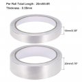 Uxcell 10mm 20mm Aluminum Foil Tape High Temperature For Hvac Sealing Patching Hot Cold Air Ducts Single Sided Adhesive 20m