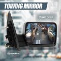 Passenger Right Side Rear View Mirror Manual Folding Adjust Compatible With Ford F150 04-14 Texture Black