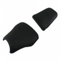 Driver And Passenger Seat Cushion Set For Honda Cbr600rr 2003 2004 Black Synthetic Leather Motorcycle Seats Front Rear 