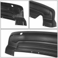 Ch1115105 Factory Style Rear Bumper Cover With Small Tow Hook Insert Compatible Jeep Patriot 2011-2017 Primed Dark Gray