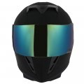 1storm Motorcycle Full Face Helmet Skull Matt Black One Extra Clear Shield Anti Fog Resistant Film 