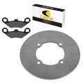 Caltric Brake Disc With Pads Front Left Or Right Compatible Polaris Trailboss 250 1993
