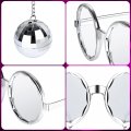 Mjoggott 6 Pack Retro Disco Ball Glasses Funny Party Sunglasses 70s Silver Chain Women S For Men And 
