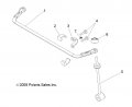 Polaris Ranger Stabilizer Bar Weld Matte Black Genuine Oem Part 1017868-458 Qty 1