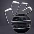 Aramox Car Center Console Trim Abs Plastic Dashboard Frame Cover Fitment For Bmw 4 3 Series Gt F30 2013-2016
