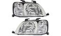 Evan-fischer Eva13572056295 New Direct Fit Headlight Head Lamp Set Of 2 Composite Clear Lens Halogen Driver And Passenger Side