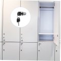 Housoutil 5pcs Mailbox Lock Cabinet Drawers Cylinder Cams Key Deadbolt Showcase Lock Safety Lock Zinc Alloy Shoe Chest Of