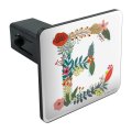 Graphics More Letter E Floral Monogram Initial Tow Trailer Hitch Cover Plug Insert