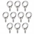 Uxcell Lifting Eye Bolt M5 X 11mm Male Thread 304 Stainless Steel For Hanging Pack Of 10