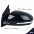 Spieg Hy1320231 Driver Side Mirror Replacement For Hyundai Tucson 2016-2018 Power Heated Turn Signal Blind Spot Monitoring Ptm