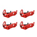 Heavy Duty Roof Rack Mount Multipurpose Metal Rubber Clamp Kit For Tools Axes Canoes S Atvs Rvs Trucks Red 