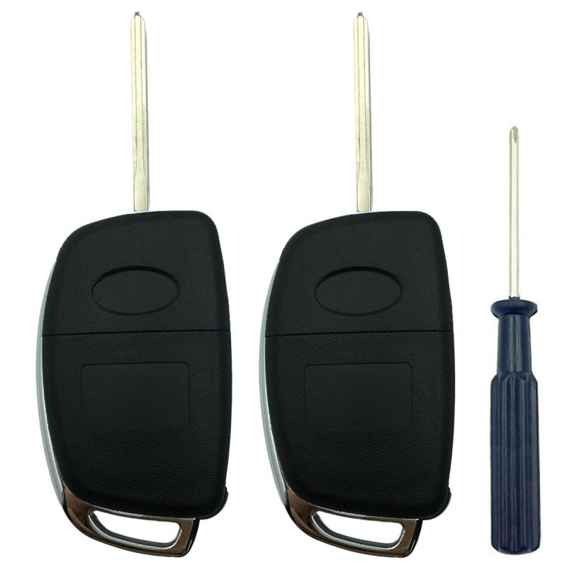 Key Fob Shell Case For 2013 2014 2015 2016 2017 Hyundai Santa Fe Sonata Tucson 4 Button Keyless Entry Remote Control Cover 2