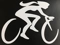 C60540 White Woman Cyclist 6x8 