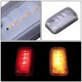 4pc Trailer Dually Bed Fender Led Side Marker Light Compatible With Chevy Silverado Gmc Sierra 2500hd 3500hd 15-19 Clear
