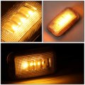 4pc Trailer Dually Bed Fender Led Side Marker Light Compatible With Chevy Silverado Gmc Sierra 2500hd 3500hd 15-19 Clear