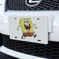 Running Spongebob Novelty Metal Vanity License Plate 6 In X 12 Uv And Water Resistant Aluminum Officially Licensed Squarepants 