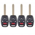 Ocpty 4 X Remote Head Key For Honda Civic 2006-2013 N5f-s00a 35111-sva-305 3248a-s0084a 313 8mhz 4 Buttons