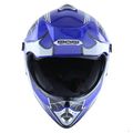 Wow Youth Kids Motocross Bmx Mx Atv Dirt Bike Helmet Spider Blue 