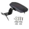 Black Motorcycle Front Driver Detachable Rider Backrest Replacement For Cvo Touring Road King Glide Flhr 2009-2023 
