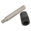 Alternator Pulley Tool Professional 33 Teeth Spline Socket Remover Kit With Drill Adapter Puller For Diy Mechanics Auto Repair 