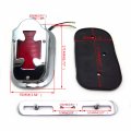 Hongk- Heavy Metal Aluminum Chromed Red Brake Tail Light Signals Compatible With Flstn Deluxe Springer Big Twin B01bn0o6c8