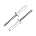 50pcs 3 16 X1 Aluminum Blind Rivets Grip And Steel Mandrel Closed End Dome Head Fasteners For Metal Furniture Automotive Black 