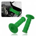 2pcs Motorcycle Grips Anti-slip Rubber Dirt Bike With 7 8 Left 1 Right For Crf Kxf Universal Bike Handlebar Women Men Green 