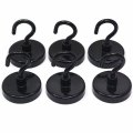 Cms Magnetics 6-pack 32mm Ceramic Hooks Black 5-pound Sheer And 13-pound Pull Force Rating Strong Magnet For Office