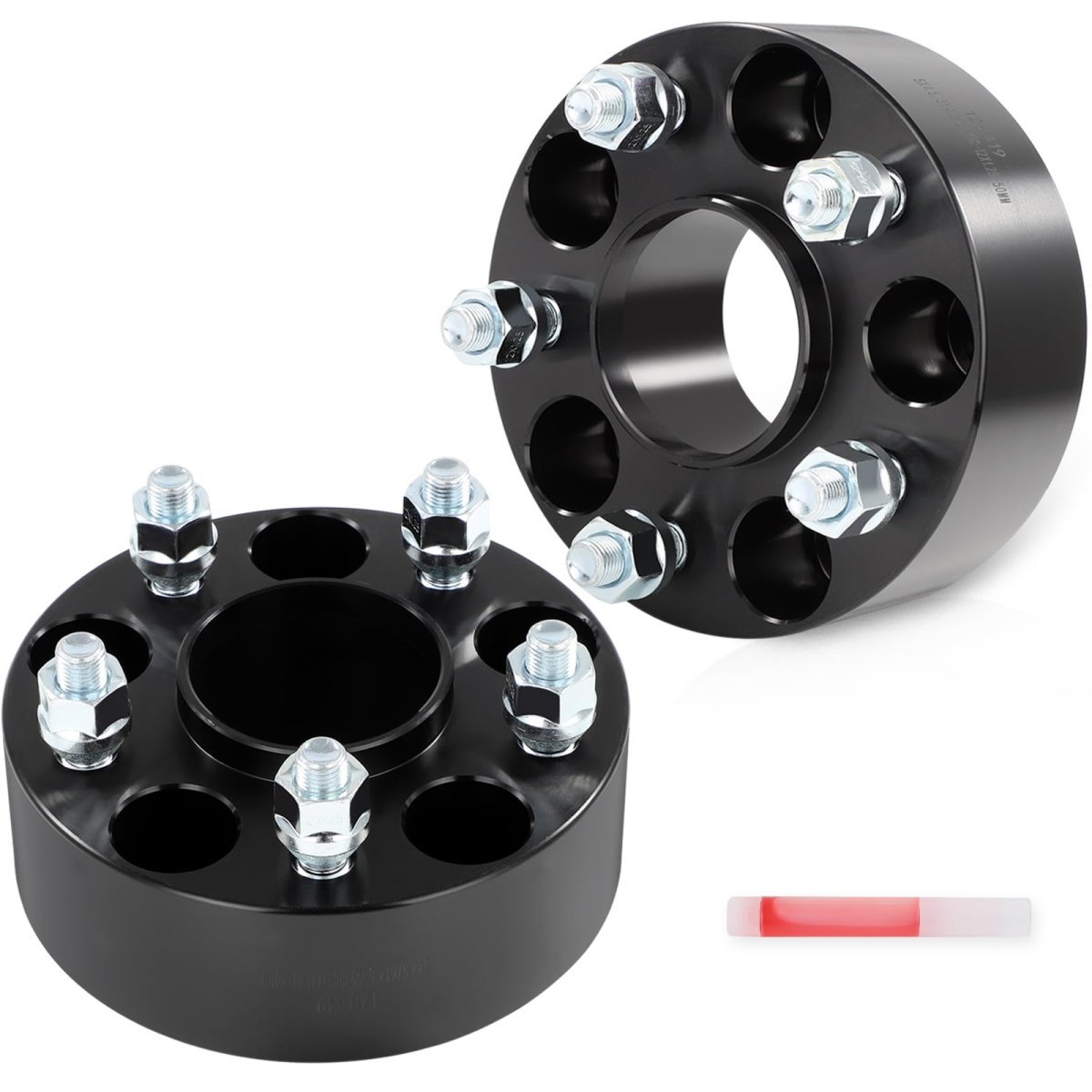 2 In Wheel Spacers 5x4 5 Bore 66 1mm For Nissan And Infiniti Forged Aluminum Adapters X1 25 Studs Black 2 Pieces
