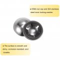 Uxcell 20pcs 65mn Steel Push On Nut Caps 0 39 Inch Axle Fastener For Hand Trucks Lawn Wagons And Rolling Bins M10 X 19 5mm