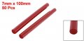 Uxcell 50pcs Red Hot Melt Glue Gun Adhesive Sticks 7x100mm For Craft Model