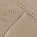 Ecotric Seat Cover Synthetic Leather Compatible With 1992-1996 Ford Bronco Med Mocha Tan Passenger Bottom