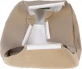 Ecotric Seat Cover Synthetic Leather Compatible With 1992-1996 Ford Bronco Med Mocha Tan Passenger Bottom