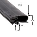 02-16199-0001 Door Gasket 72 8 In X 7 8 For Anthony Cooler Or Freezer Refrigeration Seal