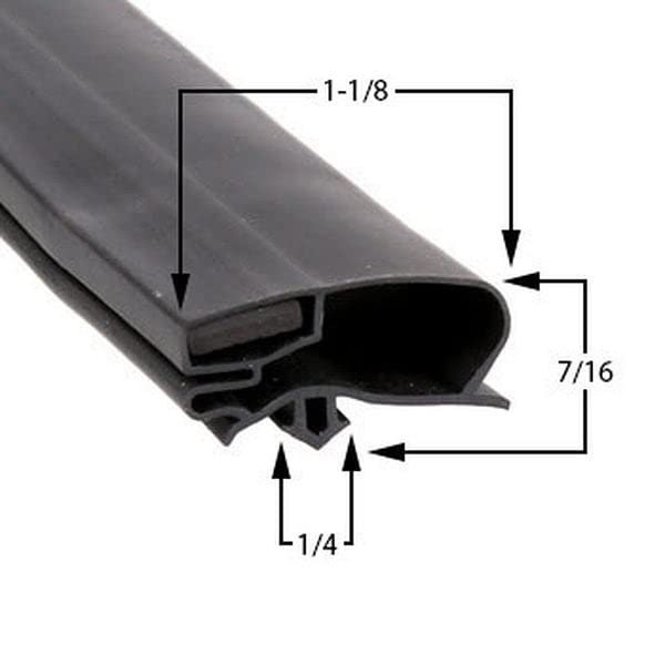 02-16199-0001 Door Gasket 72 8 In X 7 8 For Anthony Cooler Or Freezer Refrigeration Seal