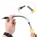 Uxcell Flexible Extension Screwdriver Bit Holder Magnetic Hex Shaft Screw Drill Self Locking Connection Tip 9 84-inch Flex 1 4