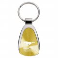 Au-tomotive Gold Teardrop Key Chain For Ford Mustang 50 Years Gold